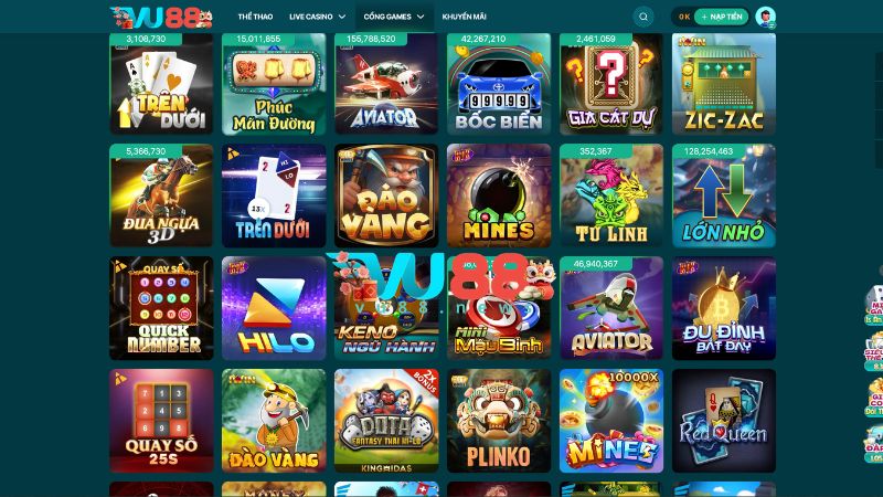 Top những game VU88 hấp dẫn nhất mà bạn không nên bỏ qua