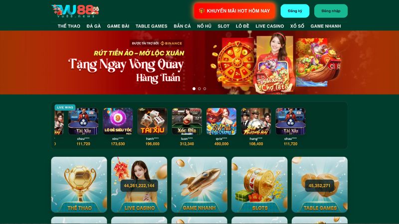 Những thông tin chung về nhà cái VU88