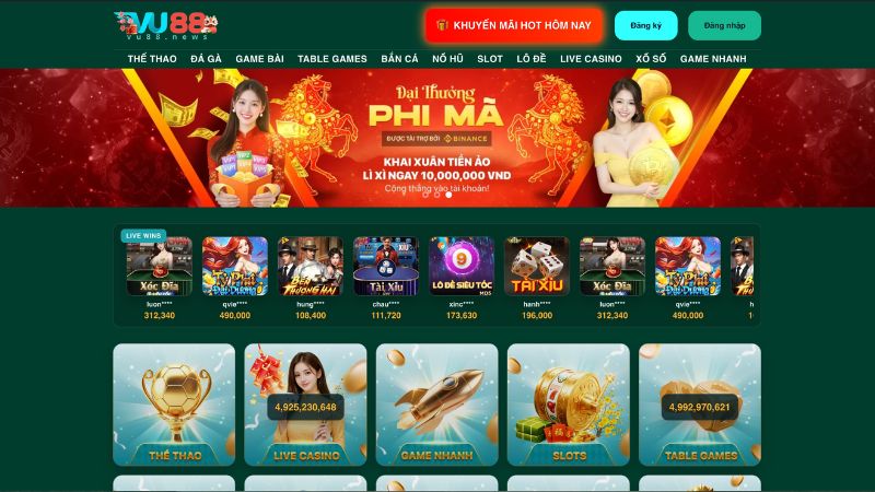 Thông tin chung về nhà cái VU88