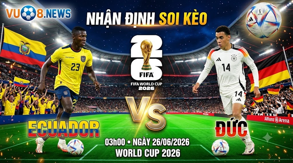 Nhận định soi kèo Ecuador vs Đức 03h00 ngày 26/06/2026 – World Cup 2026