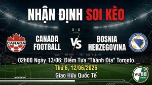 Nhận Định Soi Kèo Canada vs Bosnia Herzegovina 02h00 Ngày 13/06: Điểm Tựa "Thánh Địa" Toronto