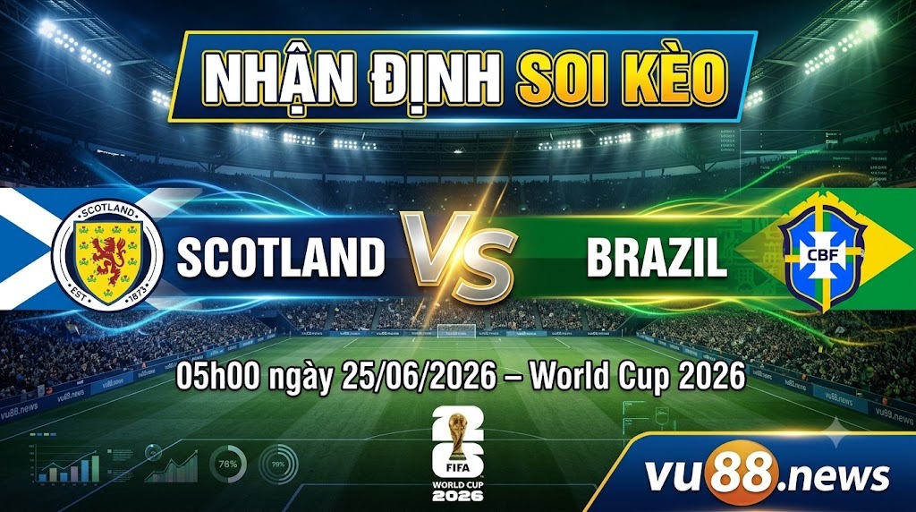 Nhận định soi kèo Scotland vs Brazil 05h00 ngày 25/06/2026 – World Cup 2026