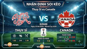 Nhận Định Soi Kèo Thụy Sĩ vs Canada 02h00 Ngày 25/06/2026 – World Cup 2026