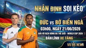 Nhận Định Soi Kèo Đức Vs Bờ Biển Ngà 03h00 Ngày 21/06 – World Cup 2026: Bản Lĩnh Xe Tăng