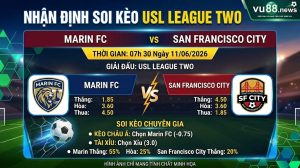 Nhận định soi kèo Marin vs San Francisco City 07h 30 ngày 11/06/2026 – USL League Two