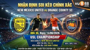 Nhận định soi kèo New Mexico United vs Orange County SC 08h 30 ngày 14/06/2026 – USL Championship
