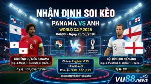 Nhận Định Soi Kèo Panama vs Anh 04h00 Ngày 28/06/2026 – World Cup 2026