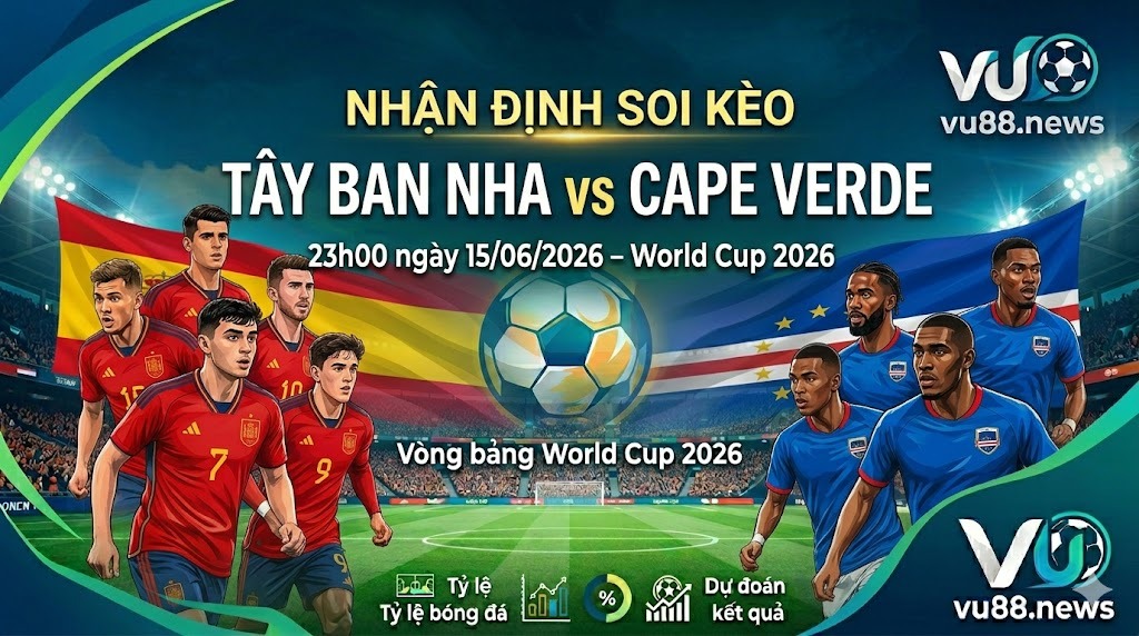 Nhận định soi kèo Tây Ban Nha vs Cape Verde 23h00 ngày 15/06/2026 – World Cup 2026