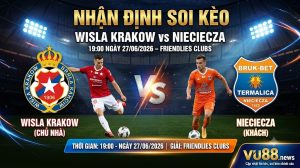 Nhận định soi kèo Wisla Krakow vs Nieciecza 19h 00 ngày 27/06/2026 – Friendlies Clubs